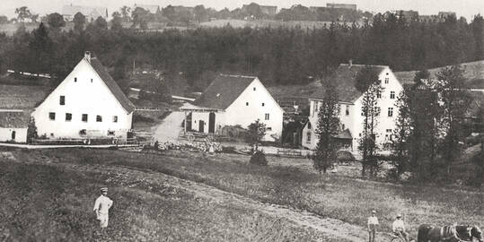 Moulin à bois vers 1880
