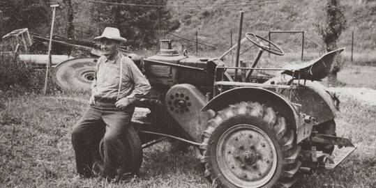 Toujours innovant : un des premiers tracteurs Allgeier de la région