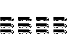 ≈ 12 x transport En moyenne par an et par personne / Environ 12 bouteilles de shampoing par an