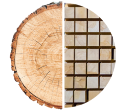 Bois de râperie de qualité supérieure